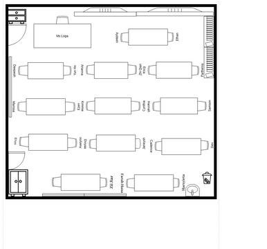 Classroom Seating Plan | Visual Paradigm User-Contributed Diagrams ...